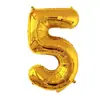 Versión Americana Cuerpo Delgado 32 pulgadas Número Globos de Papel de Aluminio Color Degradado Oro Plata Oro Rosa Globos Numéricos Venta al por Mayor
