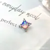 Pendientes de Titanio Aleación G23 Estrella Aurora Opal Grande con Rosca Interna de Titanio ASTM F-136 Perforación Labial con Opal