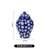 Pingente de Árvore de Natal Jingdezhen Decoração de Porcelana Azul e Branca Pingente Pequeno Vaso de General Vaso Pequeno Retrô Ornaments de Vento Criativos