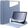 Funda Protectora con Teclado Bluetooth para Samsung Tab A9 Plus, Soporte Giratorio 360 grados, Funda de Cuero para Tableta A11+