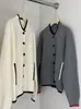 Cardigan de Lã Tricotado Estilo Novo Colégio Retrô para Mulheres, Jaqueta Baseball Color Block Solta para Mulheres, Outono e Inverno