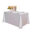 Mantel largo transfronterizo para mesa, mantel para mesa de comedor de sala de conferencias de negocios de hotel, mantel rectangular de satén, venta al por mayor directa de fábrica