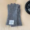 Guantes de Piel de Conejo Ins Estilo Coreano Nuevos Color Macarrón Suave Cera Tacto Tejido Pantalla Táctil Dedo Cálido Guantes de Estudiante para Mujer