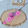 Flores Artificiales Nuevas de Espuma Rosa para Cruce de Fronteras, Ramo para el Día de San Valentín, Decoración del Hogar, Adornos para la Sala de Estar, Flores Falsas, Flores Artificiales