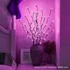 Luz de Rama Artificial LED Nueva y Única Luz Decorativa para Diseño de Habitación Estilo Retro Ins Luz de Noche Creativa para Dormitorio Resplandor