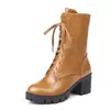 Botas curtas de salto alto para mulheres plus size C8-52