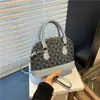 Bolso Carcasa Informal con Costuras de Estampado de Leopardo para Mujer 2025 Verano Nuevo Estilo de Mano Alta Calidad Bolso Pequeño Cuadrado de Hombro Cruzado