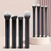 Set de 8 Piezas de Brochas de Maquillaje Multifuncionales Negras Con 1 Pieza de Huevo de Belleza - Cerdas Suaves para Todos los Tipos de Piel, Brochas Cosméticas Libres de Alcohol