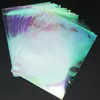 Novo Produto em Estoque Bolsa Arco-Íris Transparente a Laser 8 Bolsos Planos de Seda com Aba Calças Sem Fecho Bolsa para Joias Doces Bolsa para Doces de Casamento Saco de Embalagem