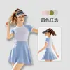 Traje de baño para mujer Happy Yuan, Estilo Dulce, Vestido de una pieza a contraste de color, Cierre trasero, Copas extraíbles, Secado rápido, Traje de baño para vacaciones y aguas termales