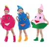 Disfraz de Performance de Frutas para Niños Arándano Melocotón Pitahaya Personaje de Cosplay Mangostán Plátano Uva