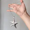 Colar Pingente Geométrico Vintage de Âmbar Sintético Luxo Leve Alto Padrão Artesanato Pesado Estilo Étnico Corrente Longa para Suéter para Mulheres