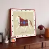 Pintura Colgante de Caballo de Madera Dala Sueco, Estilo Francés Vintage, Pintura Decorativa de Arte de Mediados de Siglo para Sala de Estar de Nicho, Arte de Pared de Entrada de Gama Alta