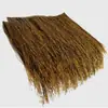 Telhado de Palha Artificial Impermeável e Retardante de Chama para Exterior Eaves de Telhado de Palha Decoração de Área Cênica Pousada Palha Artificial de Folha Fina Palha Falsa
