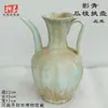 Vasijas de Cerámica Estilo Antiguo para Vino, Ollas, Jarras, Botellas de Fondo Puntiagudo, Tazones de Cerámica, Ollas de Cerámica de Colores con Patrón de Danza, Artículos Decorativos, Cerámica Negra Majiayao