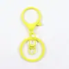 Conjunto de Três Peças com Fecho Lagosta Colorido Esmaltado Fecho de Oito Estilo Coreano Fecho para Cachorro Fecho Cabeça de Cachorro Liga de Zinco DIY com Argola Fecho para Pendurar