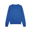 Novedades para otoño e invierno 2026: Cárdigan de punto 30% cachemir 70% lana, suéter de cuello redondo de lujo ligero de alta gama para mujer