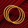 Joias de Ouro de Areia Vietnamita Pulseira Fina Fechada Feminina Pulseira de Flor de Carro Ouro de Imitação Nicho Luxo Acessível Joias de Alta Qualidade Atacado