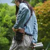 Bolsa de Teléfono con Correa para el Hombro para Exteriores, Bolsa Colgante para Senderismo y Trekking, Bolsa Expandible para Almacenamiento de Botella de Agua, Mochila Impermeable para Actividades al Aire Libre