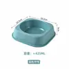Tigela Quadrada Colorida Sólida para Pet Tigela de Gato de PP Tigela para Cachorro Tigela de Comida para Gato Doméstico Bacia de Água para Beber Comida para Gato Cachorro Tigela Anti-queda