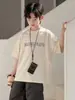 Camiseta de Manga Curta de Verão para Meninos Estilo Coreano Infantil Meia Manga Fresca 2026 Nova Moda de Verão Top Camiseta Tendência
