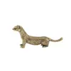 Escultura de Cobre de Lince de Cauda Longa Banhada a Cobre, Miniatura de Animal, Animal de Estimação para Chá de Gato Grande, Decoração de Loja de Antiguidades, Artesanato Colecionável