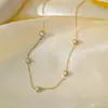 [Collar + Pulsera + Pendientes] Diseño de Nicho Personalizado Europeo y Americano Transfronterizo Conjunto de Joyería de Acero de Titanio Estilo Frío Venta al por Mayor