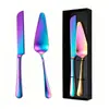 Juego de regalo de cuchillo para pastel y espátula de acero inoxidable para cumpleaños, bodas y fiestas de Amazon, incluye raspadores para pizza, pan, queso y crema