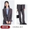 Chaqueta Negra de Manga Larga con Cuello de Traje Pequeño para Mujer Camisa Pantalón Falda Traje de Tres Piezas JK Moda Primavera Otoño Invierno Moda