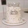 Decoración de Pastel de Cumpleaños Feliz Princesa de Acrílico Suministros para Fiesta de Repostería para Damas Descuento por Volumen