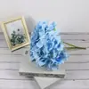 Simulação buquê artificial de hortênsia de cinco cabeças flor artificial modelagem de layout de local flores de casamento arranjo de flores para guia de estrada atacado de flores de seda
