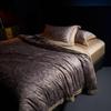 Arte Retro 100S Algodón de Fibra Larga Impresión Digital Juego de Cuatro Piezas Alta Fijación Lujo Ligero Ropa de Cama Funda de Edredón Venta al por Mayor Transfronterizo