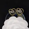 Pendientes de alta calidad para todo tipo de atuendos, pendientes de moda para hombres y mujeres, letras de pedrería, todo a juego, pasador de plata s925, accesorios de aleación