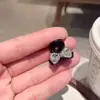 Presilha Pequena de Garra com Laço e Strass para Mulheres 2026 Novo Estilo Presilha para Cabelo Meio Preso na Parte de Trás da Cabeça, Elegante Presilha Tubarão Acessório de Cabelo