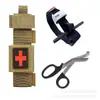 Torniquete tipo Cat Spin Vendaje Hemostático Kit Táctico EDC Tijeras de Campo Bolsa de Almacenamiento Juego Herramienta de Primeros Auxilios