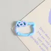 Hebilla de resorte con forma de lazo y efecto de goteo de aceite de color caramelo, accesorio DIY, conector de hebilla colgante para bolsa de dibujos animados lindo