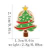 Broche de aleación caliente transfronterizo con forma de muñeco de nieve de Papá Noel y dibujos animados, disponible en lotes.