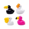 Nuevo producto transfronterizo: adorables adornos de paisaje en miniatura de flamenco y ganso, adornos de jardinería DIY y figuras en miniatura