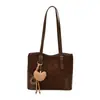 2026 Nova Bolsa Tote Color Block Retrô de Nicho Feminina de Grande Capacidade com Alça de Ombro Única e de Mão Bolsa de Ombro de Alta Qualidade para o Dia a Dia