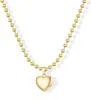 Nuevo producto europeo y americano de Amazon: Collar de zircón gota de agua, versátil y único, cadena de clavícula en forma de corazón para mujer, venta al por mayor de joyería