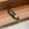Primeiro Encontro Temporada Estilo Coreano Senso de Design Estilo Socialite Fivela de Metal Escondida Aumento Único Sapatos Outono Novo Estilo Emagrecimento Sola Macia Para Ir ao Trabalho Cem