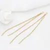 Accesorios de joyería Zhongxing, estilo coreano, borla larga para orejas, oro de 14 quilates, accesorios de joyería DIY, venta directa de fábrica al por mayor