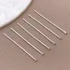 Alfinetes em formato de T, alfinetes em formato de 9, alfinetes com cabeça redonda, banhados a ouro 18K em cobre, materiais para atacado para acessórios de joias artesanais DIY com contas
