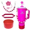 Botella de Agua Térmica Stanley Tapón Antipolvo Taza con Popote Tapa de Taza Correa de Mano Cordón para Botella de Agua Múltiples Estilos Versátiles Set