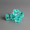 Rejilla de simulación cubo de hielo tridimensional juego de comida a través de color cristal cuadrado colgante hecho a mano DIY adornos para coche accesorios de resina