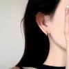 Pendientes Dorados Franceses Exquisitos para Mujer, Elegantes Pendientes de Aro, Lujo Accesible y de Gama Alta, Nuevos Pendientes Únicos 2025