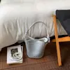 Bolso Cruzado Coreano para Mujer 2026 Nueva Moda de Verano Bolso Cubo Calado Gran Capacidad Bolso Cruzado