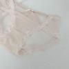 Lua Fresca Branco ~ puro desejo da menina cetim rendas cueca feminina sexy cintura média fina sem costura cuecas femininas