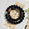[Explosiones de sonido de sacudida] el corazón del material antiguo Cuerda de mano Bodhi anillo doble cuentas de mano rosario placa de juego de texto pulsera de juego venta al por mayor