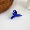 Klein Blue Mini Small Grab Clip Brilhante Cor Sólida Cruz Cabelo Da Menina Grab Tubarão Clipe Franja Clipe Acessórios De Cabelo Japonês E Coreano